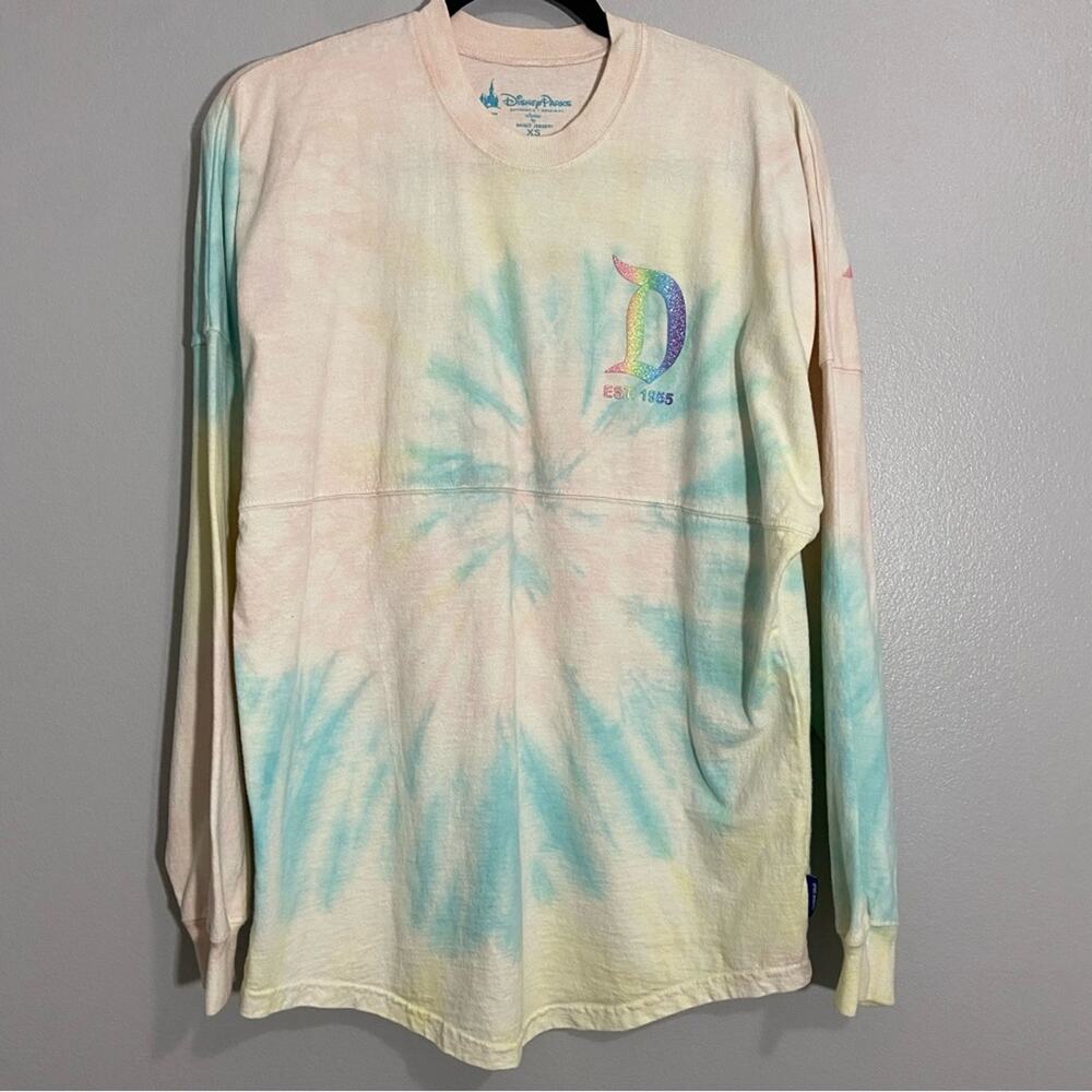 Disneyland Resort Rainbow Tie Dye Spirit Jersey XS